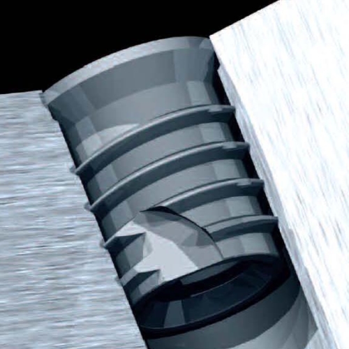 Insert autotaraudeur avec tête réduite TRISERT3® Titanox