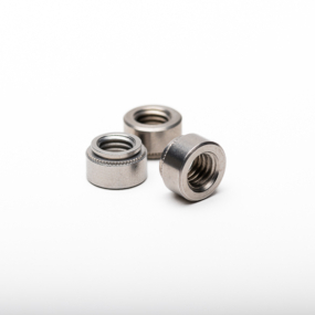 Reinforced stainless inox crimp nuts