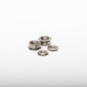Flush crimp nuts